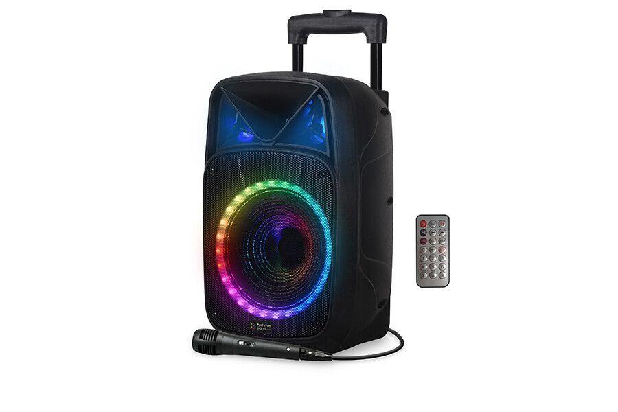 Bluetooth karaoke party speaker met feestverlichting