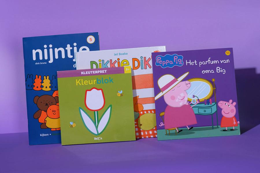 1 maand kinderboekenpakket van Kwebbels in de brievenbus