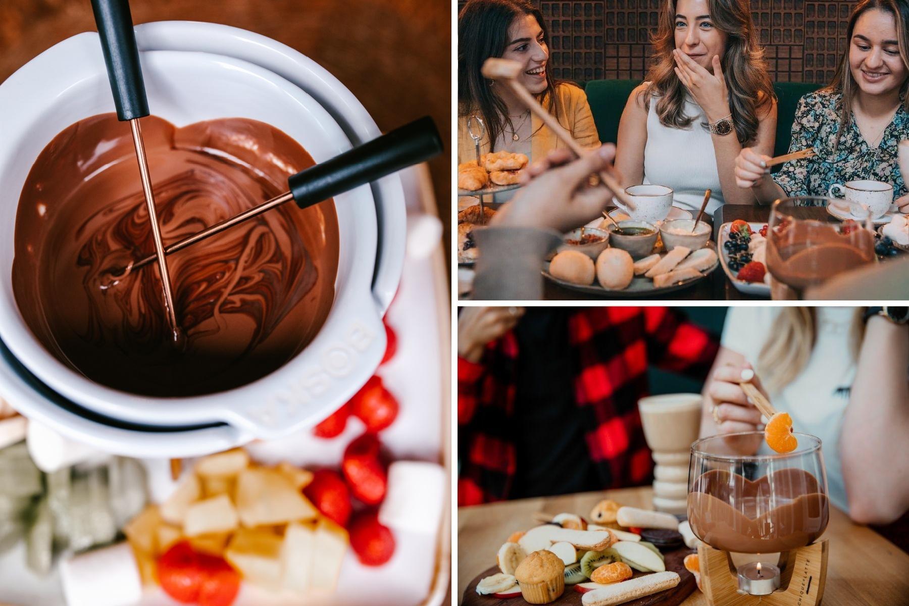 Chocoladefondue, high tea of beide bij Chiqueolatte in de Pijp