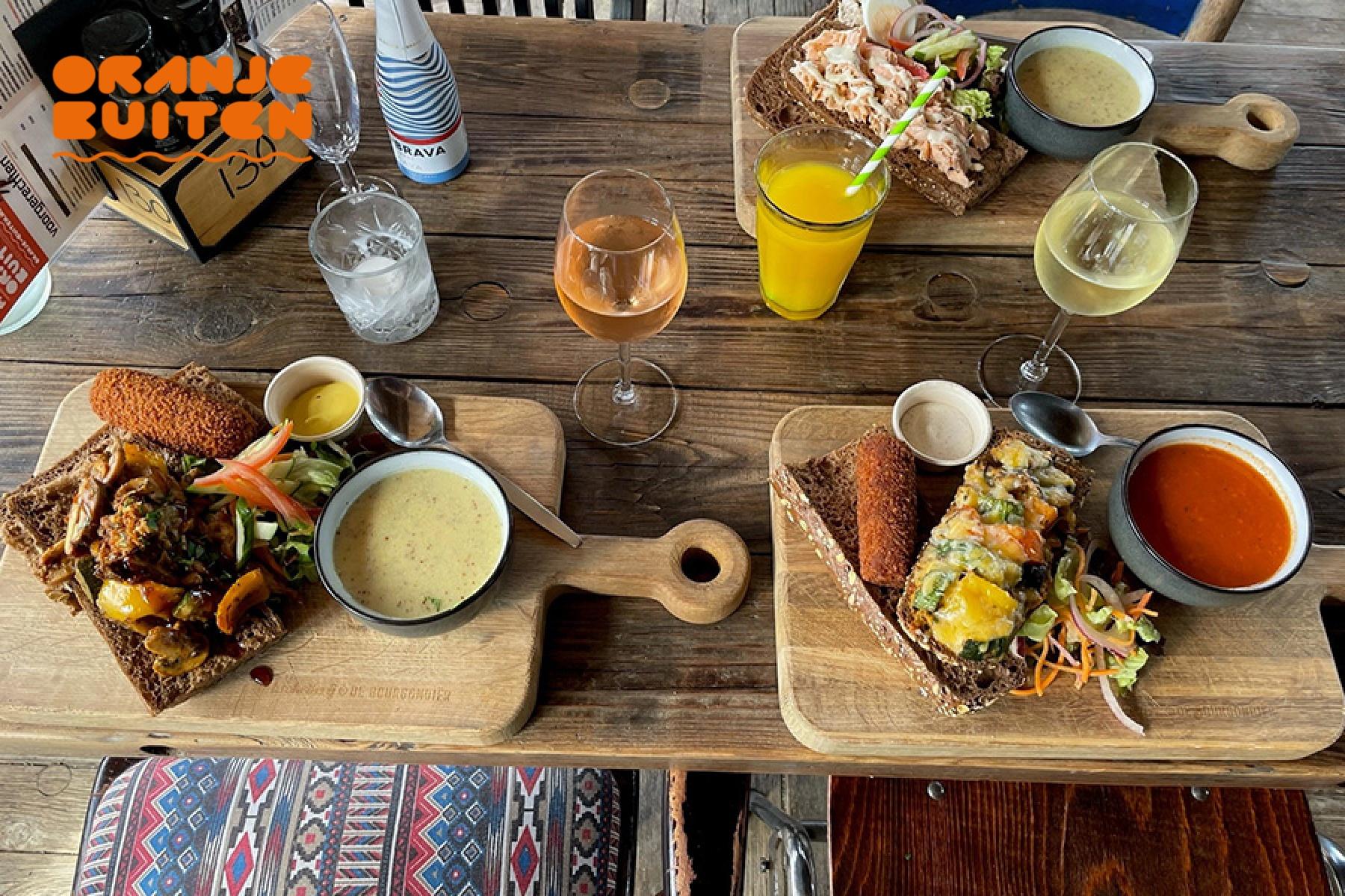 3-gangen keuzelunch bij Oranje Buiten in Hoorn