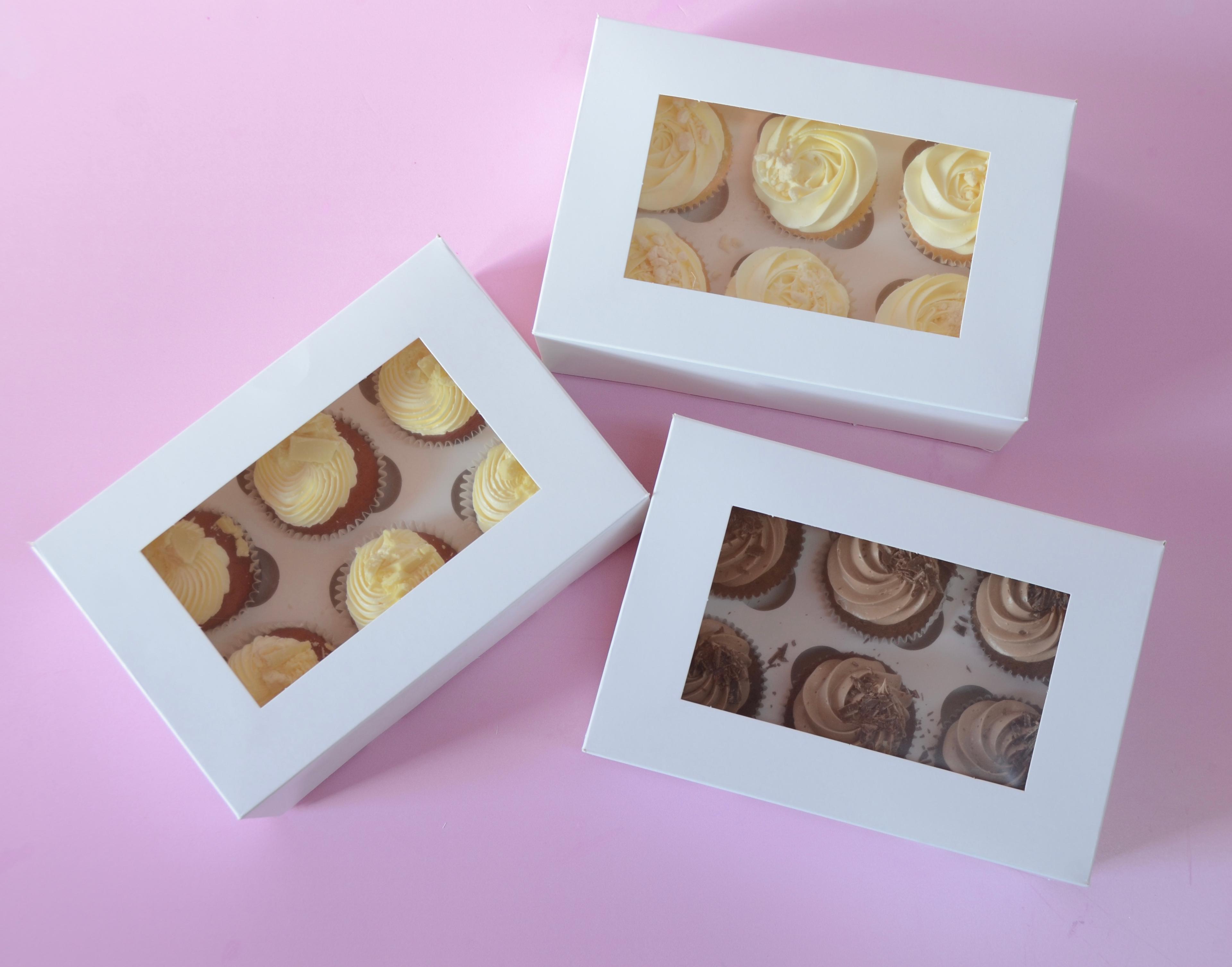 Cupcakebox naar keuze (6 stuks) voor afhaal bij Zoet! Hoorn