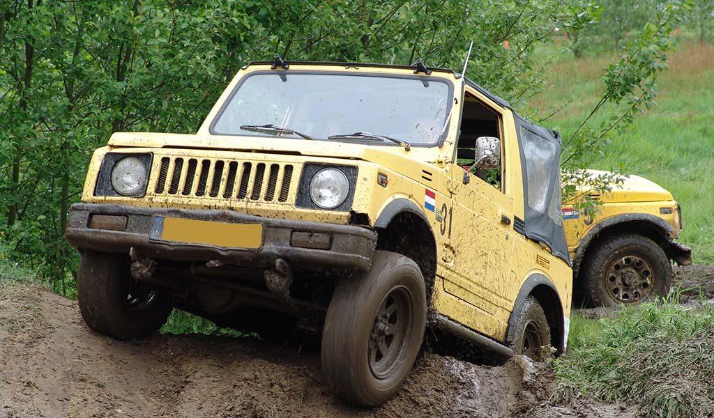 Offroad rijden in een 4x4-wagen